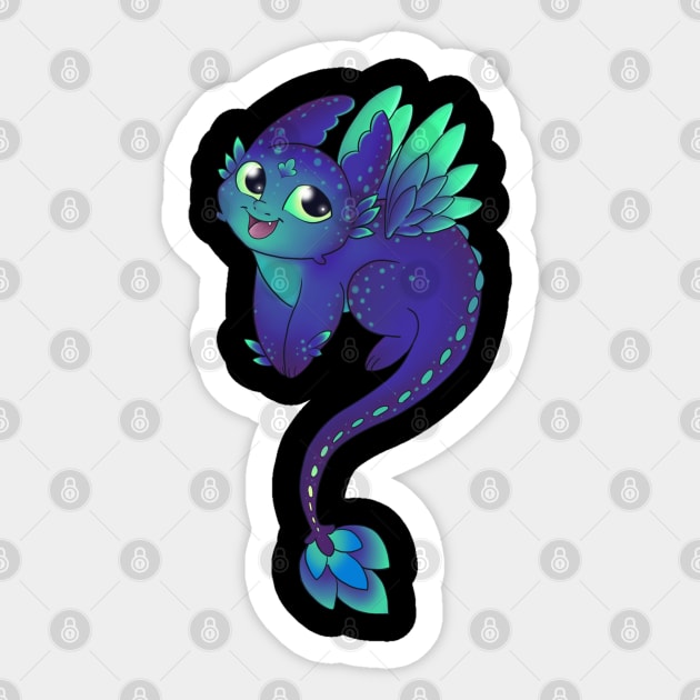 Blue Dragon Sticker by Redheadkls